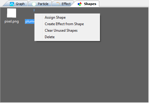 The Shapes tab